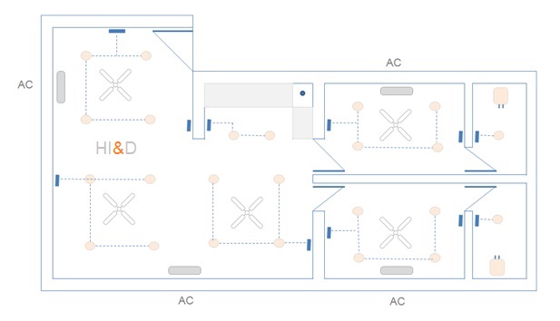 Electrical layout plan of the kitchen in dwg file - Cadbull
