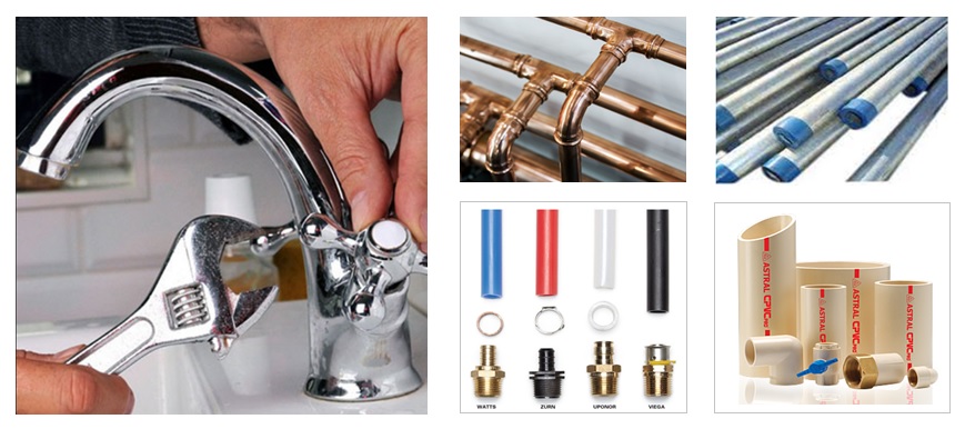 Types Of Plumbing Pipes - PEX Pipe, Copper Pipe, GI Pipe, CPVC Pipe